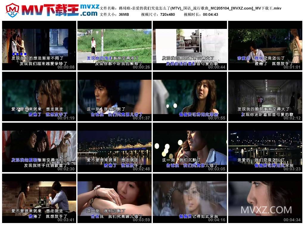 路琦欧-亲爱的我们究竟怎么了(MTV)_国语_流行歌曲_MC205104